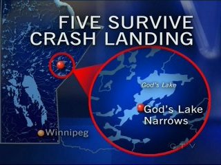 Самолет медицинской службы Sky North потерпел аварию в 550 километрах к северо-востоку от Виннипега (канадская провинция Манитоба). Пятеро находившихся на борту людей, в том числе женщина с малолетним ребенком, остались живы