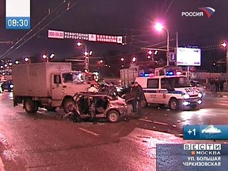 Крупное дорожно-транспортное происшествие произошло в Москве в среду утром