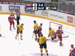 Сборная России по хоккею уверенно обыграла команду Швеции в своем заключительном матче второго этапа Евротура
