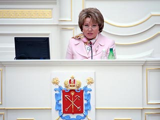 На переоборудование четырех кабинетов губернатора Санкт-Петербурга Валентины Матвиенко будет потрачено около 32 миллионов рублей