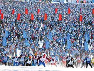 В традиционном забеге "Лыжня России-2009" примет участие миллион россиян