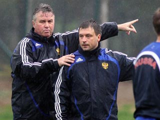 Тренировка сборной России по футбоу. Белек, февраль 2008 года