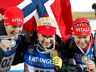Норвежские биатлонисты оккупировали весь пьедестал на ЧМ
