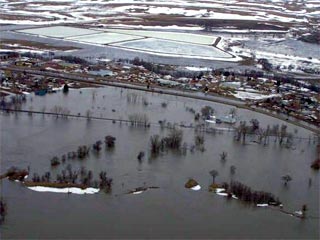 В Северной Дакоте в связи с наводнением объявлено о введении чрезвычайного положения