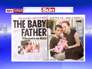 13-летний британец Альфи Паттен, считавшийся одним из самых молодых отцов в истории страны, не является отцом ребенка