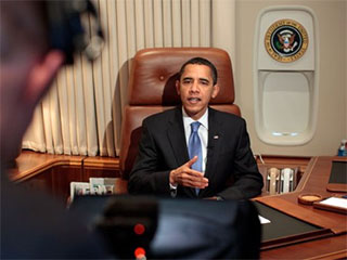Президент США Барак Обама прибыл во вторник с неожиданным визитом в иракскую столицу Багдад