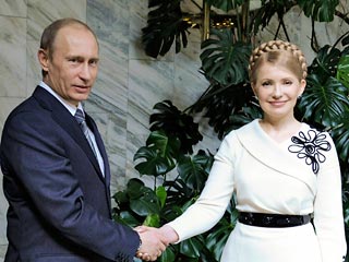 Российский премьер Владимир Путин и его украинская коллега Юлия Тимошенко провели переговоры в рамках заседания комитета по вопросам экономического сотрудничества двух стран