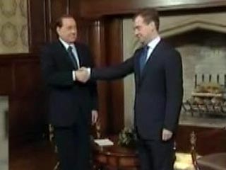 Медведев и Берлускони встречаются в Барвихе