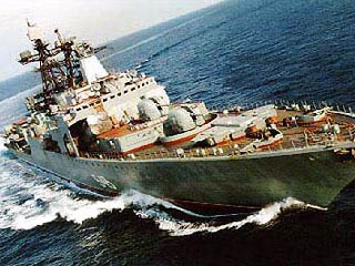 Большой противолодочный корабль Тихоокеанского флота "Адмирал Пантелеев", участвующий в Аденском заливе в международной миссии по борьбе с пиратами Сомали, в субботу отразил атаку морских разбойников