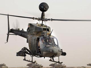 Разбился двухместный вертолет OH-58D Kiowa Warrior 25-й бригады армейской авиации