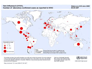 Новая статистика от ВОЗ: свиным гриппом заболели почти 20 тысяч человек, 117 умерли