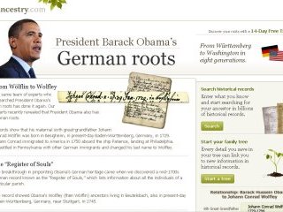 Один из прадедов президента США Барака Обамы в шестом колене по материнской линии был немцем. Это выяснили американские специалисты по генеалогии