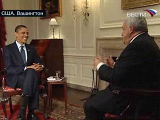 Я думаю, что в течение нескольких последних лет отношения между Россией и США были не такими прочными, какими должны быть. И цель моего приезда - нажать ту самую кнопку перезагрузки наших отношений", - сказал Обама в интервью программе "Вести в субботу"