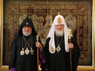 Верховный Патриарх и Католикос всех армян Гарегин II встретился с Патриархом Кириллом