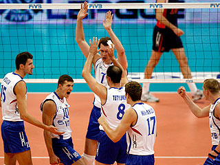 Российские волейболисты вышли в полуфинал Мировой лиги