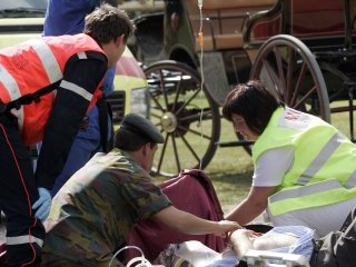 Четыре человека получили ранения в результате столкновения конных колясок во время празднования "золотой" свадьбы бельгийской королевской четы