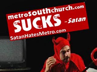 В США служители церкви развернули рекламную кампанию с образом Сатаны