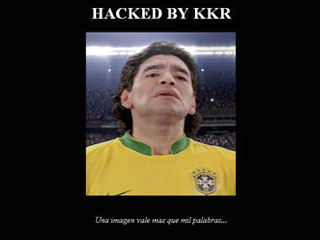 Аргентинские хакеры сделали Марадону бразильцем 