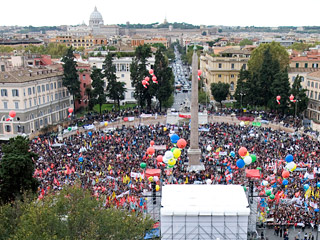 В Риме прошел крупнейший митинг в защиту прессы