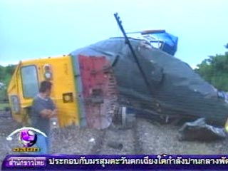 В Таиланде сошел с рельсов пассажирский поезд: семь погибших, более 100 раненых