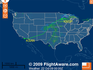 Пилоты аэробуса A320 компании Northwest Airlines, который 21 октября совершал рейс из Сан-Диего в Миннеаполис, пролетели аэропорт посадки. Около 19:00 по местному времени связь с пилотами была потеряна
