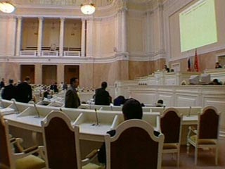 Инициативная группа провела в здании Законодательного собрания Петербурга обряд по изгнанию призрака