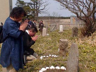 Японское кладбище на острове Итуруп