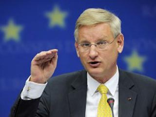 Карл Бильдт - министр иностранных дел Швеции, председательствующей в ЕС, заявил, что не может воспринимать руководство Южной Осетии как государственных деятелей