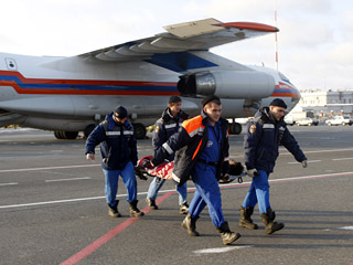 Из Перми в Санкт-Петербург вылетает еще один самолет МЧС РФ, на борту которого будут находиться 18 тяжело пострадавших