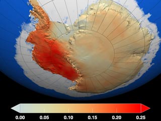 На первом месте - скорость таяния ледников, которая оказалась выше, чем предполагалось ранее