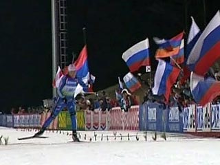 Российские биатлонистки выиграли эстафету в Оберхофе