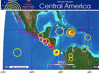 Землетрясение магнитудой 4,8 произошло в четверг на западе Никарагуа