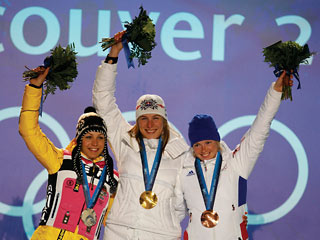 Тюменская биатлонистка Кузьмина выиграла для Словакии золото Игр-2010