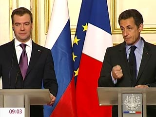 Саркози сообщил, что со 2 марта Россия и Франция начинают вести переговоры о продаже 4 вертолетоносцев Mistral
