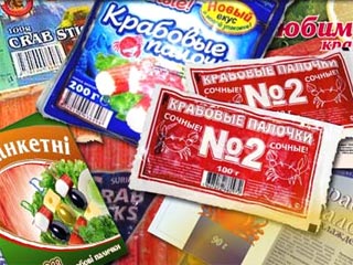 В Росиии запретят на упаковках "крабовых палочек" изображать крабов, а на чипсах сыр