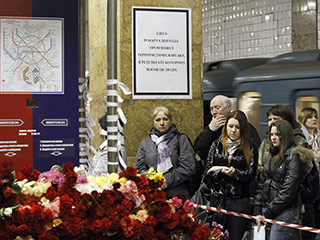 Во вторник в Москве будут вспоминать жертв двух терактов в столичном метро - с момента трагедии прошло девять дней