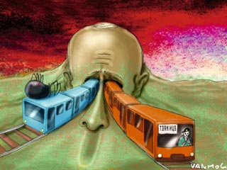 Бельгийский журнал Knack отказался принести извинения за опубликованную 7 апреля карикатуру на тему терактов в московском метро