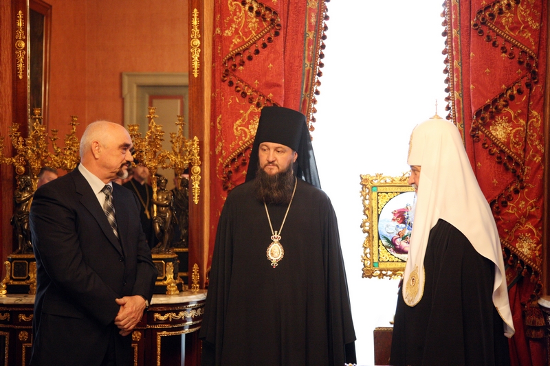 Патриарх Кирилл встретился с президентом непризнанной Приднестровской Молдавской Республики Игорем Смирновым