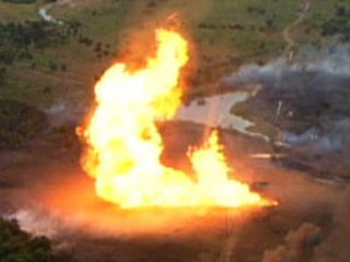 Мощный взрыв произошел на одном из газопроводов в штате Техас