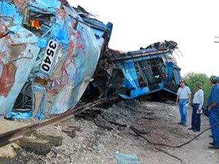 Крупная железнодорожная катастрофа произошла во вторник в Мексике. В результате столкновения двух товарных поездов в штате Синалоа погибло 13 человек