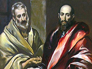 Согласно христианским преданиям, апостолы Петр и Павел были брошены в Мамертинскую темницу во время так называемых Нероновых гонений на христиан