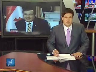 Белорусские зрители смогут увидеть вечером в четверг по национальному телевидению интервью с президентом Грузии Михаилом Саакашвили