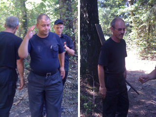 17 июля в 12 часов дня группа ЧОПовцев с железными кувалдами агрессивно вошла на территорию лагеря экологов и попыталась вытеснить защитников Химкинского леса из лагеря