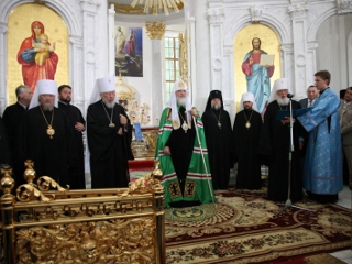 Патриарх Кирилл освятил возвращенный Церкви Спасо-Преображенский собор в Одессе