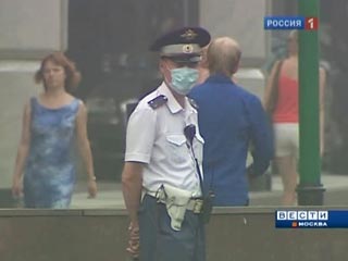 Концентрация угарного газа в московском воздухе в субботу днем уже превысила предельно допустимый уровень более чем в 6,5 раза