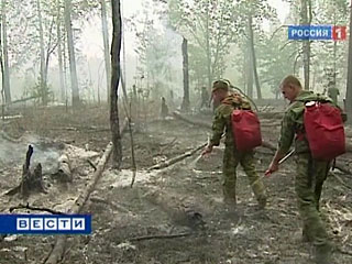 Военнослужащие Минобороны РФ завершили мероприятия по борьбе с пожарами в районе федерального ядерного центра под Саровом в Нижегородской области