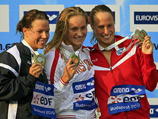 Чаун завоевала золотую медаль с результатом - 2 мин 23,50 сек. Серебряную медаль выиграла норвежка Сара Норденстам - 2.24,42; бронзовую - датчанка Рикке Меллер Педерсен - 2.24,99