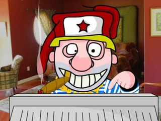 Кадр из мультфильма хакера BadB, под именем которого по мнению следствия скрывался Владислав Хорохорин
