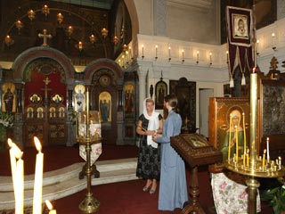 Светлана Медведева, Михаило-Архангельский храм, 23 августа 2010 года