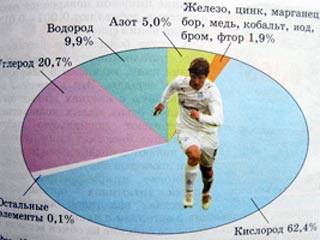 Андрея Аршавина в разложили на элементы в учебнике химии